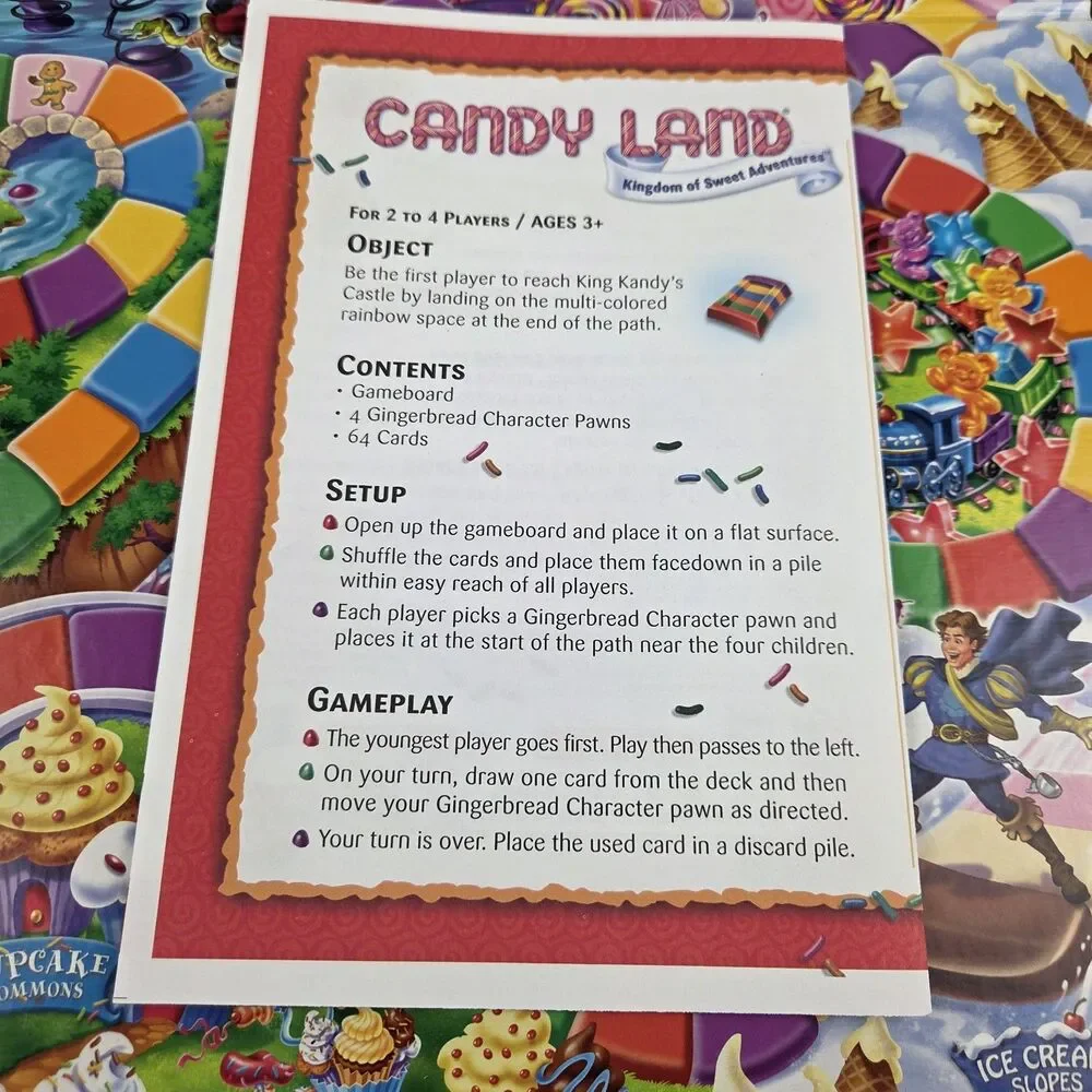 Candy Land Kingdom Of Sweet Adventures Board Game 2010 Complete‎